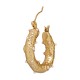 Stainless Steel 304 Earring Hoop with Pearls 27.5x25.7x5.5mm