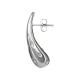 Stainless Steel 304 Earring Drop with Strass 29x8mm