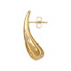 Stainless Steel 304 Earring Drop with Strass 29x8mm