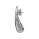 Boucles D'Oreilles Pendantes en Acier Inoxydable 304 avec Strass 29 x 8 mm