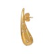 Boucles D'Oreilles Pendantes en Acier Inoxydable 304 avec Strass 29 x 8 mm