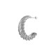 Boucle D'Oreille Torsadée en Acier Inoxydable 304 31 x 26 Mm/10 mm