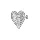 Stainless Steel 304/316L Earring Heart 16x15mm