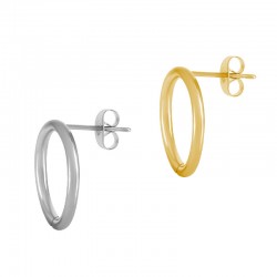 Boucles d'Oreilles Cercles 12mm/2mm en Acier Inoxydable 304