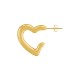 Stainless Steel 304 Earring Hoop Heart 22x20mm/4mm