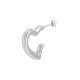 Stainless Steel 304 Earring Hoop Heart 22x20mm/4mm