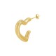 Stainless Steel 304 Earring Hoop Heart 22x20mm/4mm