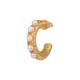 Stainless Steel 304 Earring Hoop with Pearls 19x15mm/4mm