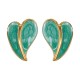 Enameled Stainless Steel 304 Earring Heart 16x22mm
