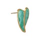 Enameled Stainless Steel 304 Earring Heart 16x22mm