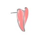 Enameled Stainless Steel 304 Earring Heart 16x22mm