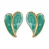 18K Gold/ Pearl Green