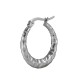 Créole en Acier Inoxydable 304 Martelée 24 x 22.2 Mm/3.1 mm