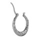 Créole en Acier Inoxydable 304 Martelée 24 x 22.2 Mm/3.1 mm