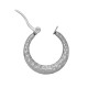 Créole en Acier Inoxydable 304 Martelée 24 x 22.2 Mm/3.1 mm