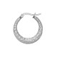 Créole en Acier Inoxydable 304 Martelée 24 x 22.2 Mm/3.1 mm