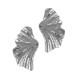 Stainless Steel 304 Ear Hammered Ring 25x43mm
