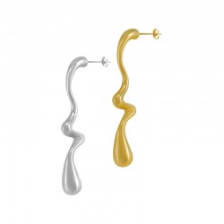 Orecchino in Acciaio Inossidabile 304 con Barra Geometrica 53X13 mm