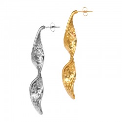 Orecchini Intrecciati in Acciaio Inossidabile 304 11X65 mm