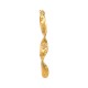 Boucles D'Oreilles Torsadées en Acier Inoxydable 304 11 x 65 mm