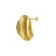 Boucle D'Oreille Ovale en Acier Inoxydable 304 22 x 24 mm