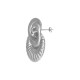 Boucle D'Oreille Géométrique en Acier Inoxydable 304 27 x 34 mm