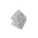 Boucles d'Oreilles Carées Martelées 30.3x37.3mm en Acier Inoxydable 304
