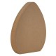 Uovo Decorativo in Legno a Forma di Goccia 160X134 mm