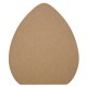Huevo Decorativo de Madera en Forma de Lágrima 160 x 134 mm