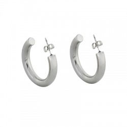 Stainless Steel 304 Earring Hoop & Back Safety 30mm/5mm
