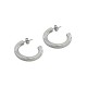Stainless Steel 304 Earring Hoop & Back Safety 30mm/5mm