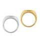 Anello Ovale in Acciaio Inossidabile 304 23X20 mm Ø18 mm Taglia 8)
