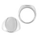 Bague Ovale 23x20mm (Ø18mm Size 8) en Acier Inoxydable 304