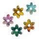 Colgante de Cerámica con Forma de Flor Esmaltada 50 Mm/7 mm (Ø9 mm)