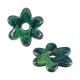 Ceramic Pendant Flower w/ Enamel 50mm/7mm (Ø9mm)