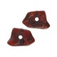 Acrylic Slider Irregular Bead ~19x28mm/16mm Ø3.8mm