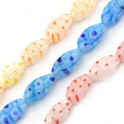 Entrepieza de Cristal Milflores Tubo 8x16mm