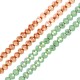 Γυάλινη Χάντρα Κρυσταλλάκι Πολυεδρική 4mm Ø0.8mm (~116τμχ)