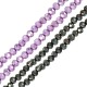 Γυάλινη Χάντρα Κρυσταλλάκι Πολυεδρική 4mm Ø0.8mm (~116τμχ)
