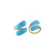 Enameled Stainless Steel 304 Finger Ring 16x21mm