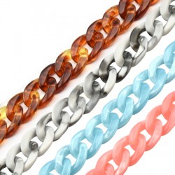 Cadena de Acrilico 16x22mm (81pcs)