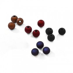 Perlina in Acrilico 8mm Rivestita di Gomma
