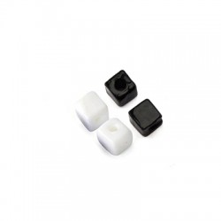 Γυάλινη Χάντρα Κύβος 10mm Ø4mm