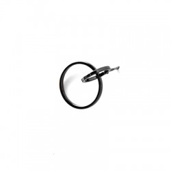 Pendiente de Metal Latón Círculos 24x16mm