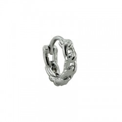 Brass Earring Chain Hoop 12mm