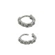 Orecchino in Metallo Ottone a Cerchio Catena 12mm