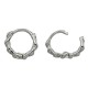 Brass Earring Chain Hoop 12mm