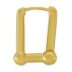 Orecchino Rettangolare in Ottone 16X22 Mm/4.3 mm
