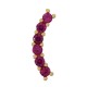 Boucle D'Oreille en Laiton Zircon 14 x 4 mm