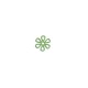 Zamak Rubber Effect Connector Flower 14mm